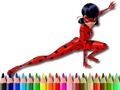 Játék Vissza az iskolába Lady Bug színező  online