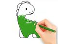Játék Kifestőkönyv: Lovely Baby Dinosaur  online
