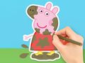 Játék Kifestőkönyv: Peppa a sárban  online