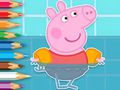 Játék Kifestőkönyv: Peppa úszás  online