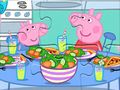 Játék Jigsaw Puzzle: Peppa vacsoraidő  online