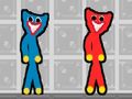Játék Piros és kék Stick Huggy  online