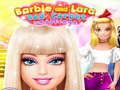 Játék Barbie és Lara Red Carpet Challenge online Játék Barbie és Lara Red Carpet Challenge online
