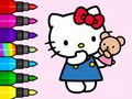 Játék Kifestőkönyv: Hello Kitty Teddy Bear  online