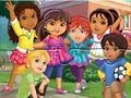Játék Jigsaw puzzle: Dora a városba online Játék Jigsaw puzzle: Dora a városba online