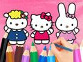 Játék Kifestőkönyv: Hello Kitty a barátokkal  online
