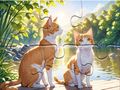 Játék Jigsaw Puzzle: Macskák párban  online