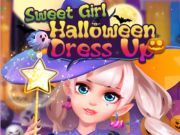 Játék Édes lány Halloween öltöztetős  online