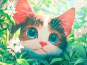 Játék Jigsaw puzzle: ártatlan macska online