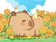 Játék Jigsaw puzzle: Capybara napraforgóban online