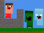 Játék A nubik védelmet építenek a zombikkal szemben  online
