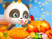 Játék Jigsaw Puzzle: Kis Panda Hálaadás ünnepe online Játék Jigsaw Puzzle: Kis Panda Hálaadás ünnepe online