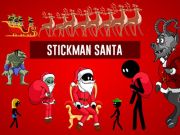 Játék Stickman Mikulás  online