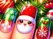 Játék Boldog karácsonyt Nail Design  online