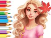 Játék Kifestőkönyv: Barbie őszi mese  online