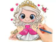 Játék Kifestőkönyv: Chibi baba hercegnő online Játék Kifestőkönyv: Chibi baba hercegnő online