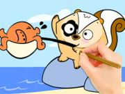 Játék Kifestőkönyv: Fishing Surprise  online