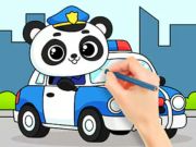Játék Kifestőkönyv: Police Panda  online