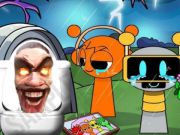 Játék Sprunki Castle Panic Skibidi WC  online