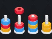 Játék Nuts Puzzle: Színes rendezés  online