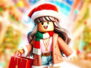 Játék Jigsaw puzzle: roblox karácsonyi bevásárlóközpont online