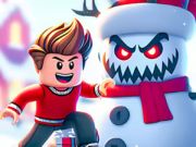 Játék Jigsaw Puzzle: Roblox hógolyócsata  online
