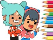 Játék Festőkönyv: Toca Boca Friends  online