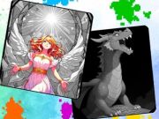 Játék Színes pixelek színezés számok szerint  online