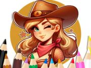 Játék Festőkönyv: Cowgirl  online