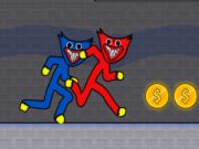 Játék Stickman Huggy Party Duo online