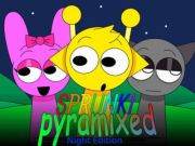 Játék Sprunki Pyramixed: Night Edition online