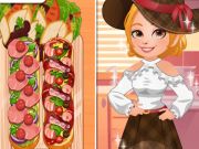 Játék Roxie's Kitchen francia francia kenyér pizza  online