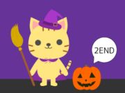 Játék Macska és Halloween menekülés  online