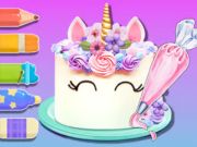 Játék Festőkönyv: Unicorn Cake  online