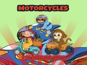 Játék Motorkerékpár színező oldalak  online