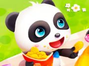 Játék Jigsaw puzzle: baba panda tavaszi piknik  online