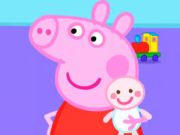 Játék Jigsaw puzzle: peppa sertés új baba  online