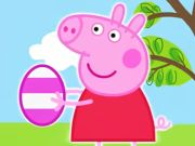Játék Jigsaw puzzle: Peppa Pig húsvéti tojás  online