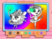 Játék Festőkönyv: Ballerina cappuccin online