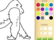Játék Gorilla kifestőkönyv gyerekeknek online
