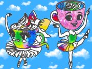 Játék Festőkönyv gyerekeknek: Ballerina cappuccina online