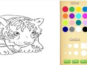 Játék Baby Tiger kifestőkönyv online