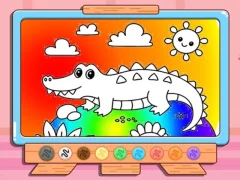 Játék Coloring Book: Crocodile online