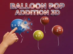 Játék Balloon Pop Addition 3D online