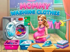 Játék Mommy washing clothes online