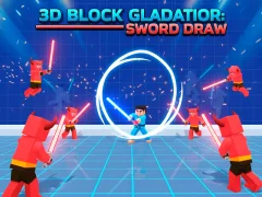 Játék 3D Block Gladiator: Sword Draw online