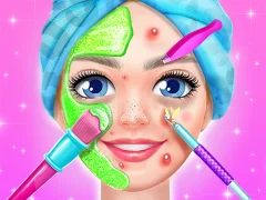 Játék DIY Makeup Salon Spa Makeover Studio online