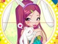 Játék Winx bunny style: Round Puzzle online