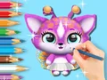 Játék Coloring Book: Cute Fluvsies online