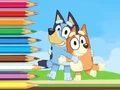Játék Coloring Book: Bluey And Bingo Holiday online